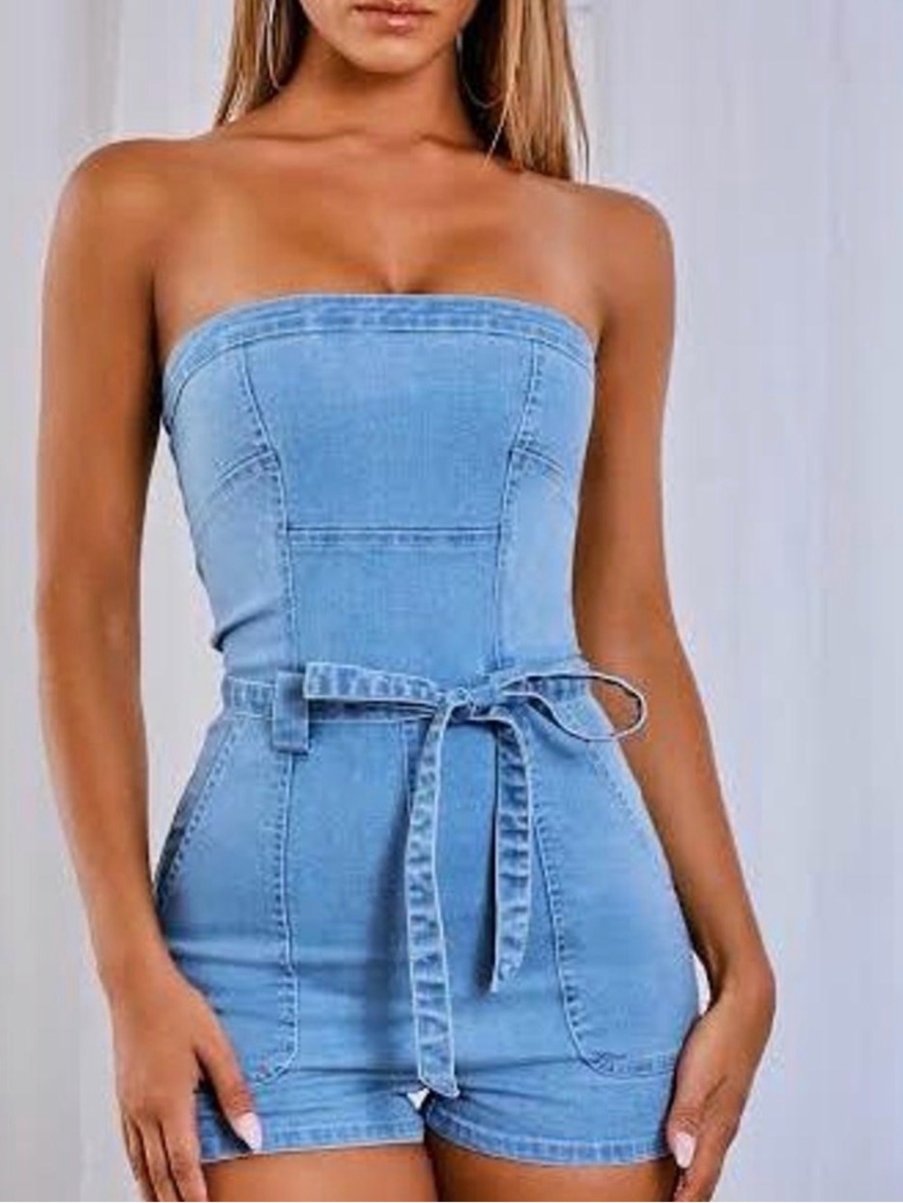 Baby boo fashion Kaylee denim jumpsuit